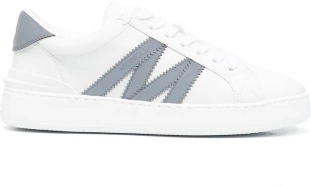 Moncler Lage Sneakers met Zijlogo Detail White Heren