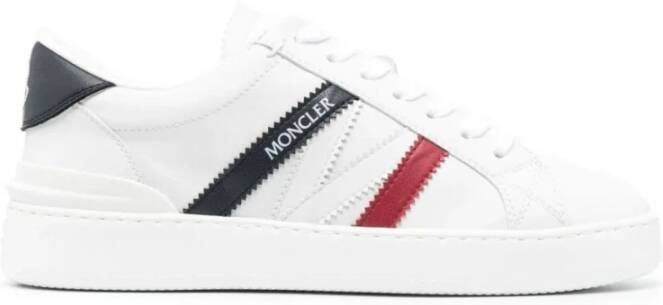 Moncler Lage Top Sneakers in Monaco Stijl White Dames