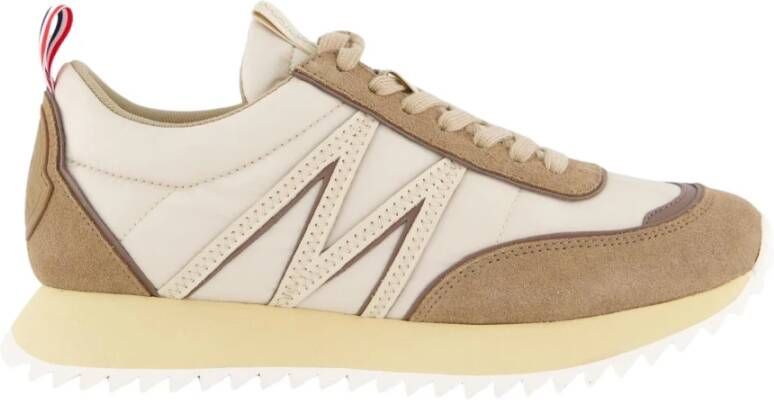 Moncler Lage Top Sneakers voor Heren Beige Heren