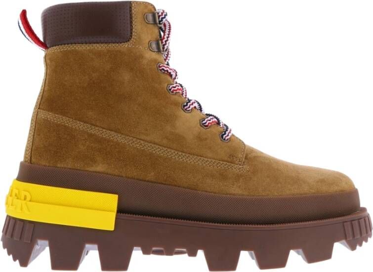 Moncler �Mon Corp� leather boots Bruin Heren