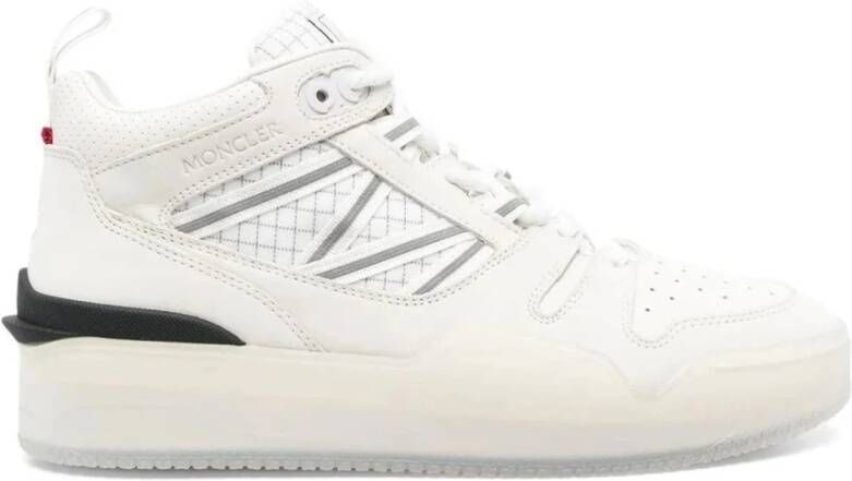 Moncler Leren sneakers met geperforeerd detail White Dames