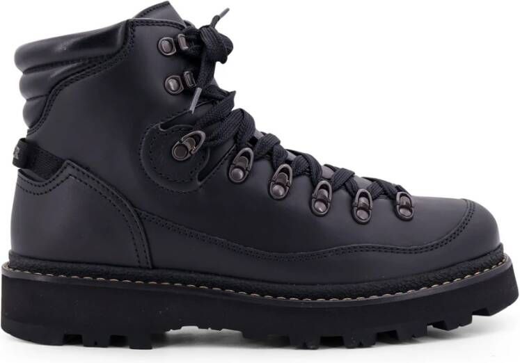 Moncler Leren Veterschoenen voor Trekking Black Heren