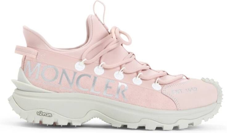 Moncler Lichtgewicht Trail Sneakers Pink Dames