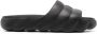 Moncler Zwarte Slide Sandalen met Dekbeddecoratie Black Heren - Thumbnail 1