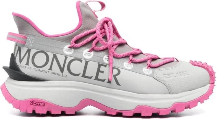 Moncler Lite 2 Trailgrip Sneakers Grijs Roze Multicolor Dames