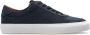 Moncler Blauwe Leren Sneakers Vetersluiting Blue Heren - Thumbnail 5