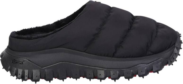 Moncler Gewatteerde Nylon Muil Sandalen Black Heren