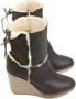 Moncler Pre-owned Leather boots Brown Dames - Thumbnail 1