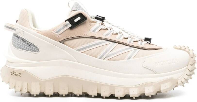 Moncler Reflecterende Veterschoenen Beige Heren