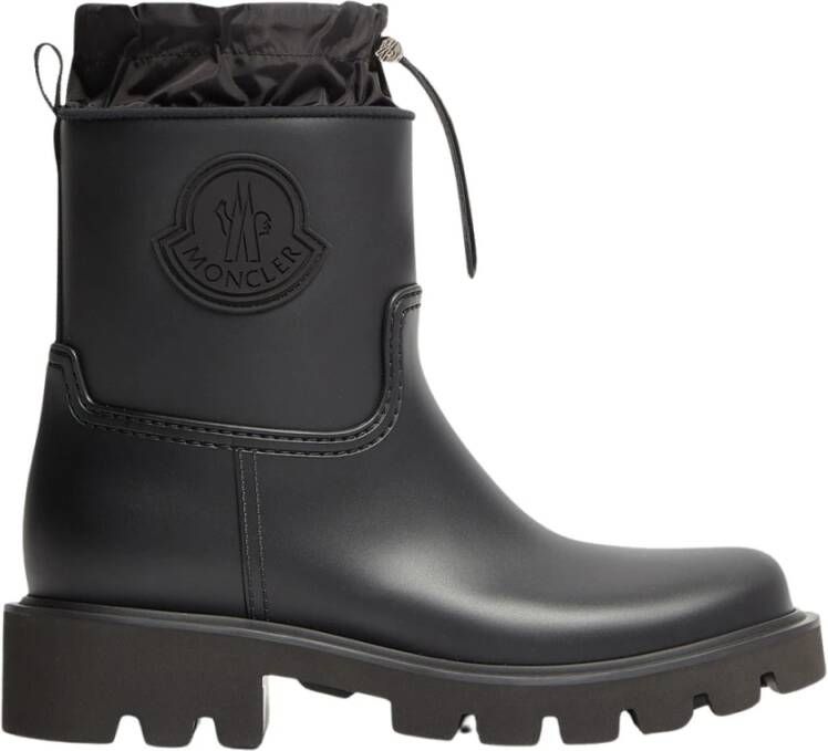 Moncler Regenlaarzen voor stijlvolle buitenavonturen Black Dames