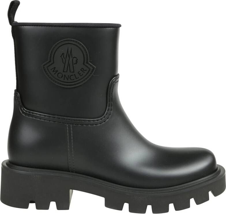 Moncler Regenlaarzen voor stijlvolle buitenavonturen Black Dames