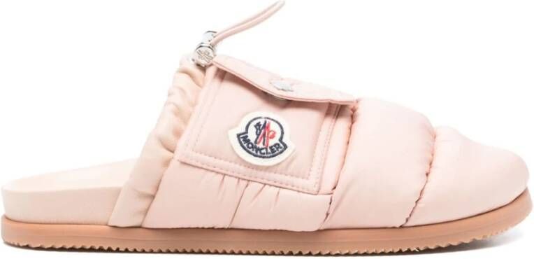 Moncler Roze Sandalen met Logo Patch Pink Dames