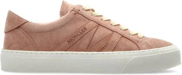 Moncler Roze Sneakers met Logo-Embossing Pink Dames