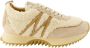 Moncler Shearling Suede Beige Basket Schoenen Beige Dames - Thumbnail 1