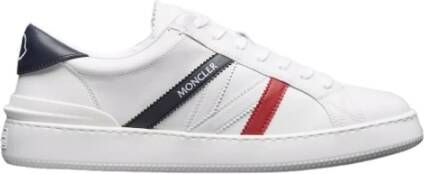 Moncler Witte Sneakers met Logo Print White Heren