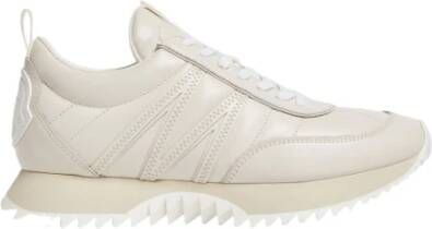 Moncler Witte City Trainer met M-vormige Accent Beige Dames