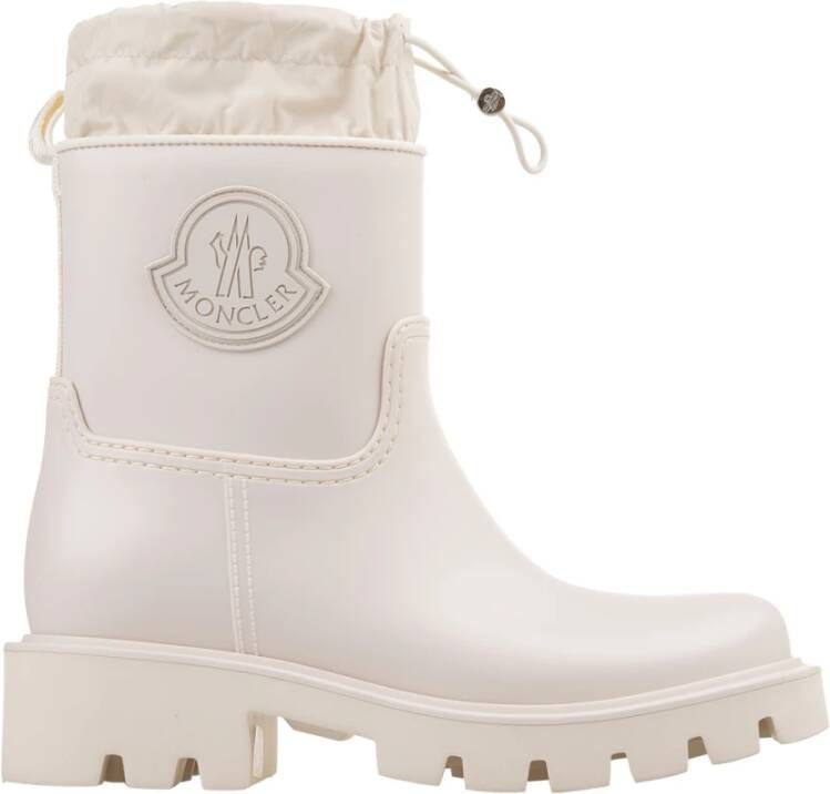 Moncler Witte Kicktream Regen Enkellaarzen White Dames