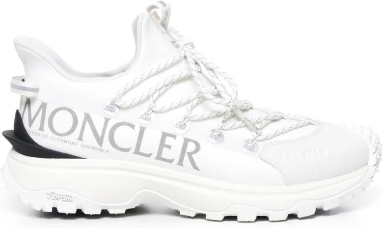 Moncler Witte Sneakers met Inkeping Zool White Heren