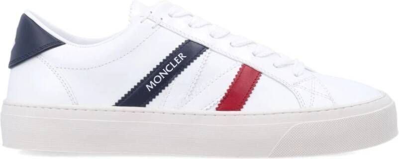 Moncler Leren Sneakers met Tricolor Banden Multicolor Heren