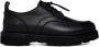 Moncler Zwarte Derby Schoenen met Logo Black Heren - Thumbnail 1