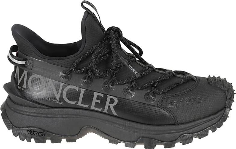 Moncler Zwarte Lage Top Sneakers Trailgrip Lite2 Black Dames