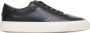 Moncler Zwarte Leren Lage Sneakers Black Heren - Thumbnail 1