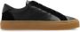 Moncler Zwarte leren sneakers Aw24 Black Heren - Thumbnail 1