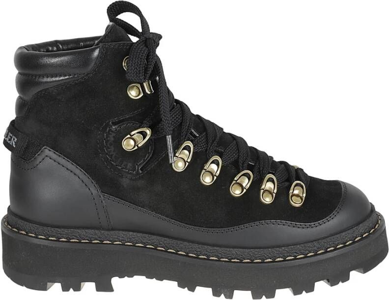 Moncler Zwarte Trekkingsschoenen Black Dames