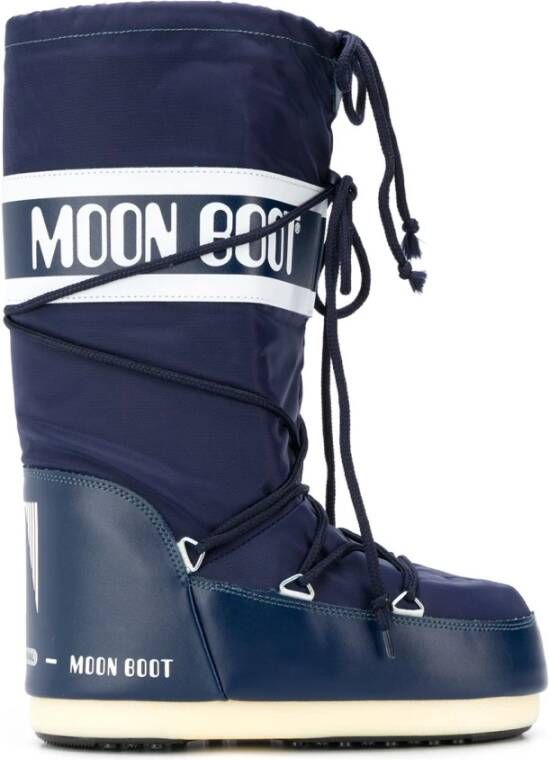 moon boot Blauwe Waterafstotende Gevoerde Winterlaarzen Blue Dames