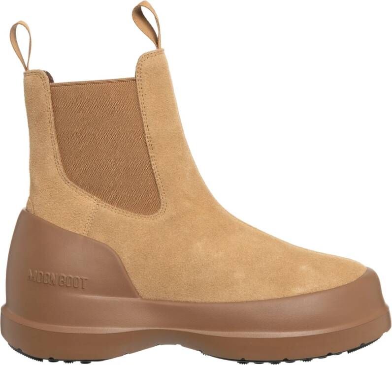 Moon boot Sneeuwlaarzen MB Luna Chelsea Suède Beige