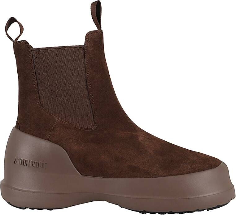 Moon boot Chelsea Suede Winterlaarzen Brown Heren