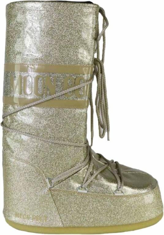 moon boot Glitter Goud Icon Laarzen Yellow Dames