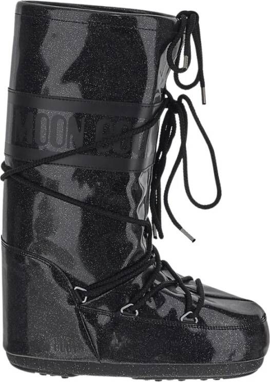 Moon boot Glitter Icon Schoen van synthetische stof Black Heren