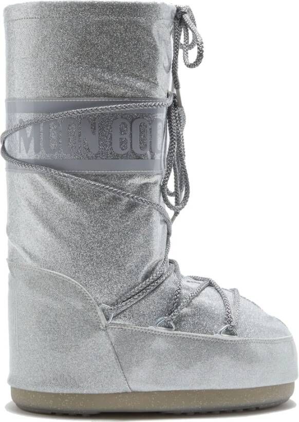 Moon boot Glitter Icon Zilver Laarzen Gray Dames