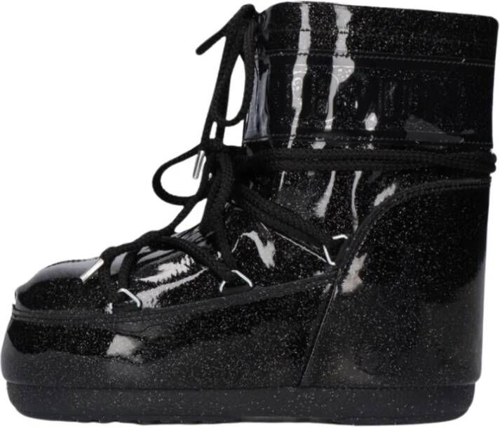 moon boot Glitter Low Icon Snowboots Black Dames