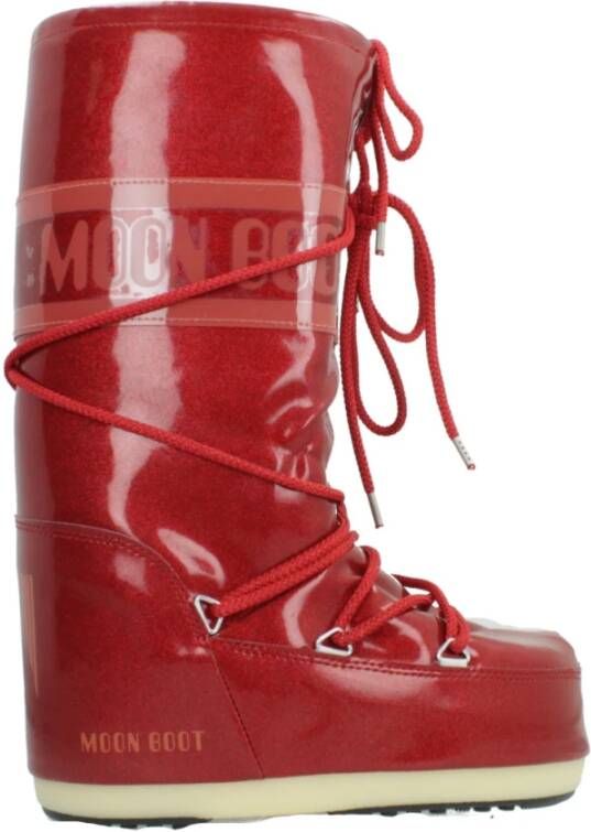 Moon boot Glitter Winterlaarzen voor Junioren Red Dames