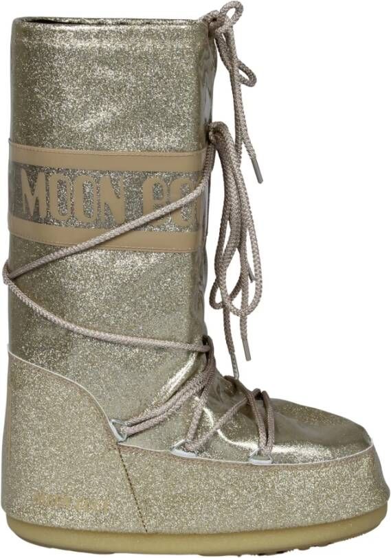 Moon boot Glitterlaarzen Yellow Dames