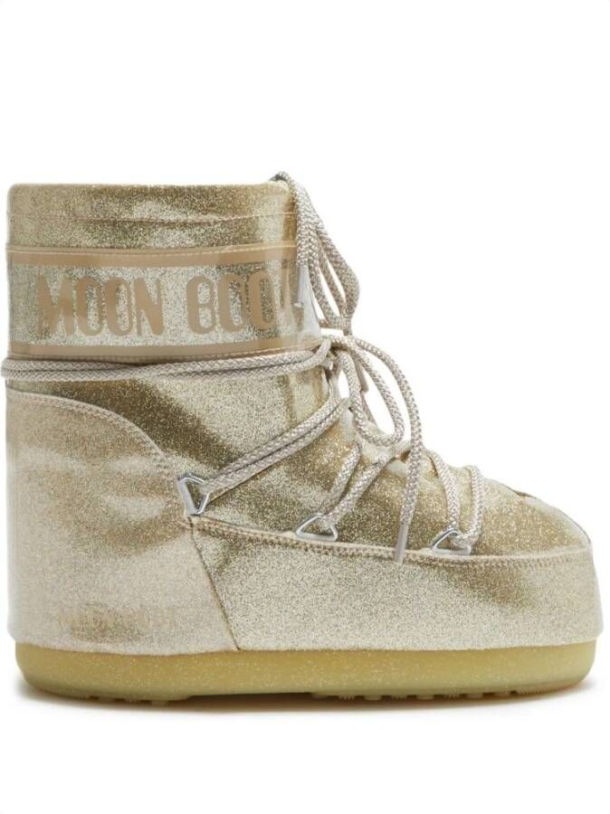 Moon boot Gouden Glitter Icon Low Laarzen Beige Dames