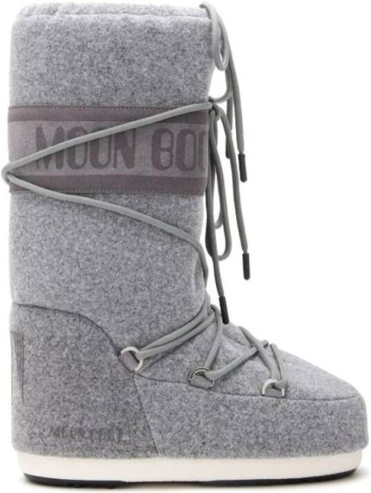 Moon boot Grijze Platte Schoenen Gray Heren