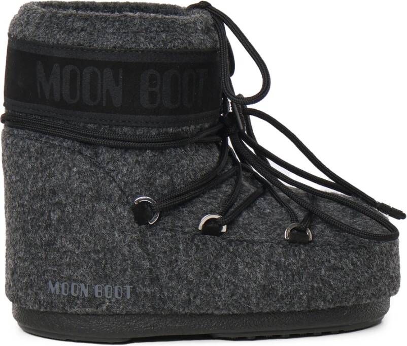 Moon boot Grijze Winterlaarzen met Logo-details Gray Dames