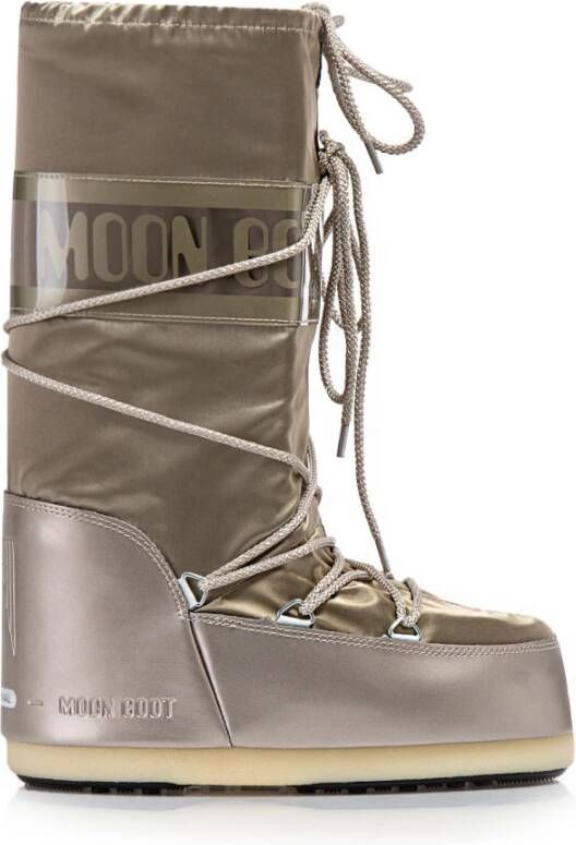 Moon boot Beige Waterdichte Stoffen Laarzen voor Vrouwen Beige Dames