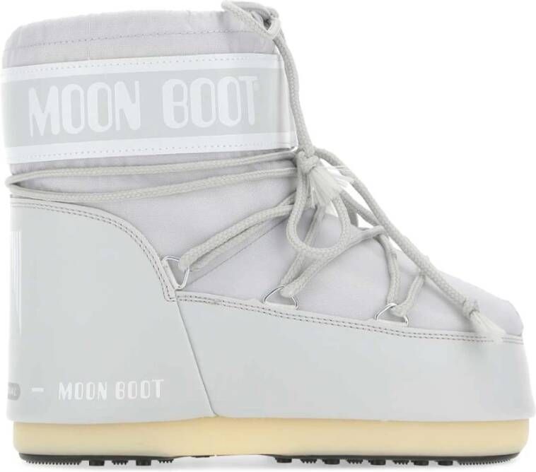 moon boot Icon Lage Enkellaarzen van Donkergrijs Nylon Gray Dames