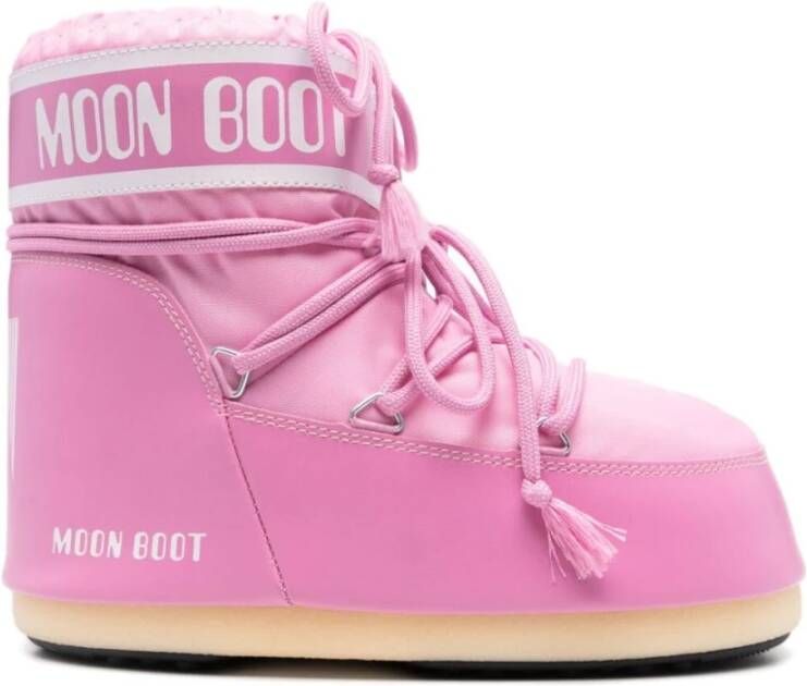 Moon boot Icon Low Nylon Pink Sneakers Pink Dames