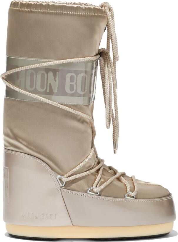 Moon boot Iconische Glance Platinum Winterlaarzen Gray Dames