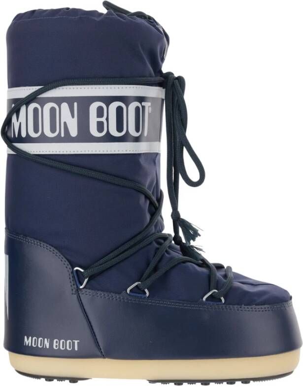 Moon boot Iconische Hoge Winterlaarzen Blauw Blue Heren