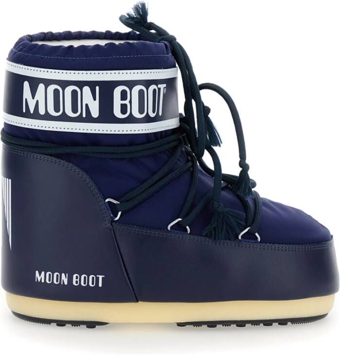 Moon boot Iconische Lage Nylon Winterlaarzen Blue Dames