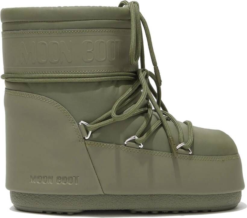 Moon boot Iconische Lage Rubberlaars Green Dames