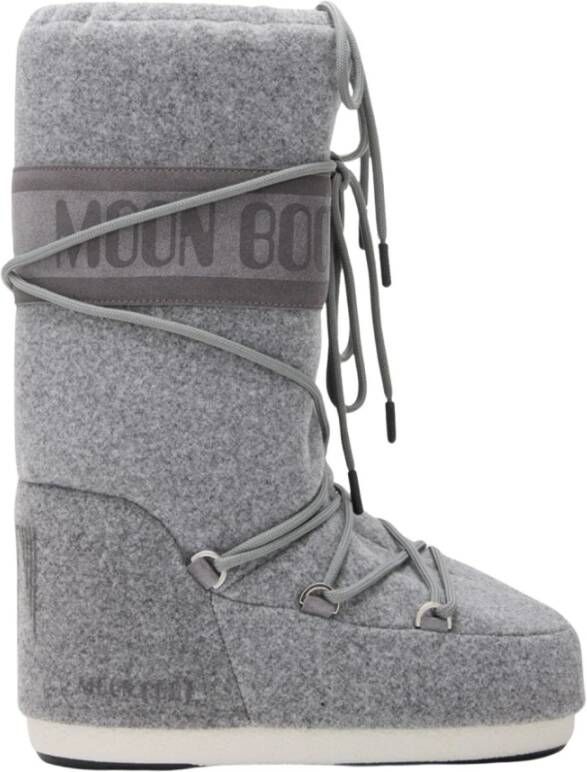 Moon boot Iconische Vilt Winterlaarzen Gray Dames