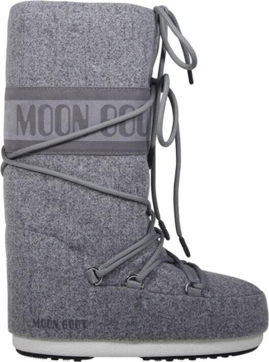 Moon boot Iconische Viltlaars in Grijs Gray Dames