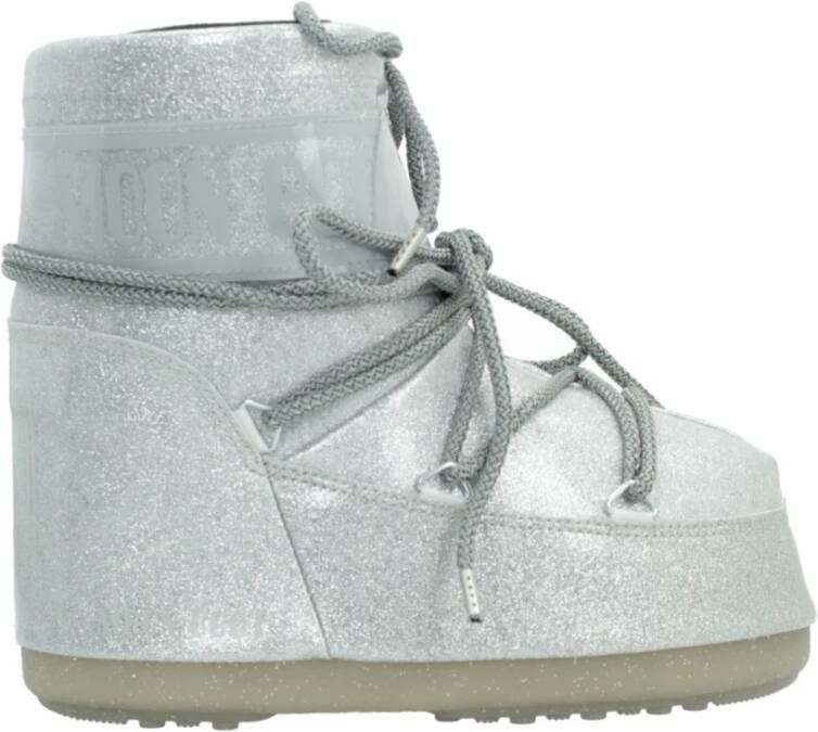 Moon boot Iconische Winterlaarzen Laag Glit Stijl Gray Dames